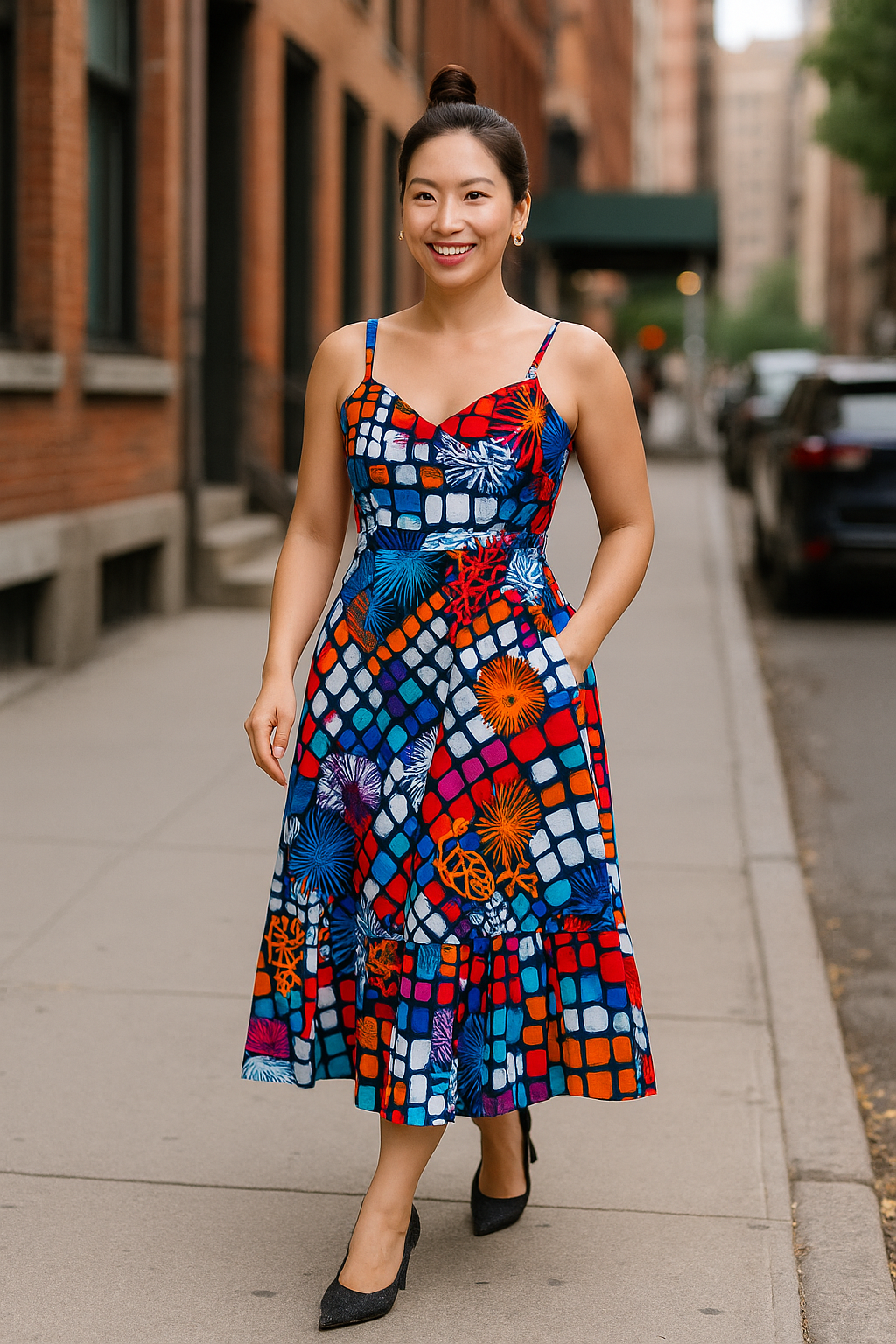 CAMILA DRESS - Tan & Tobe