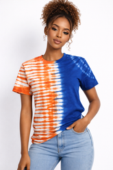 CASEY ADIRE TSHIRT - Tan & Tobe