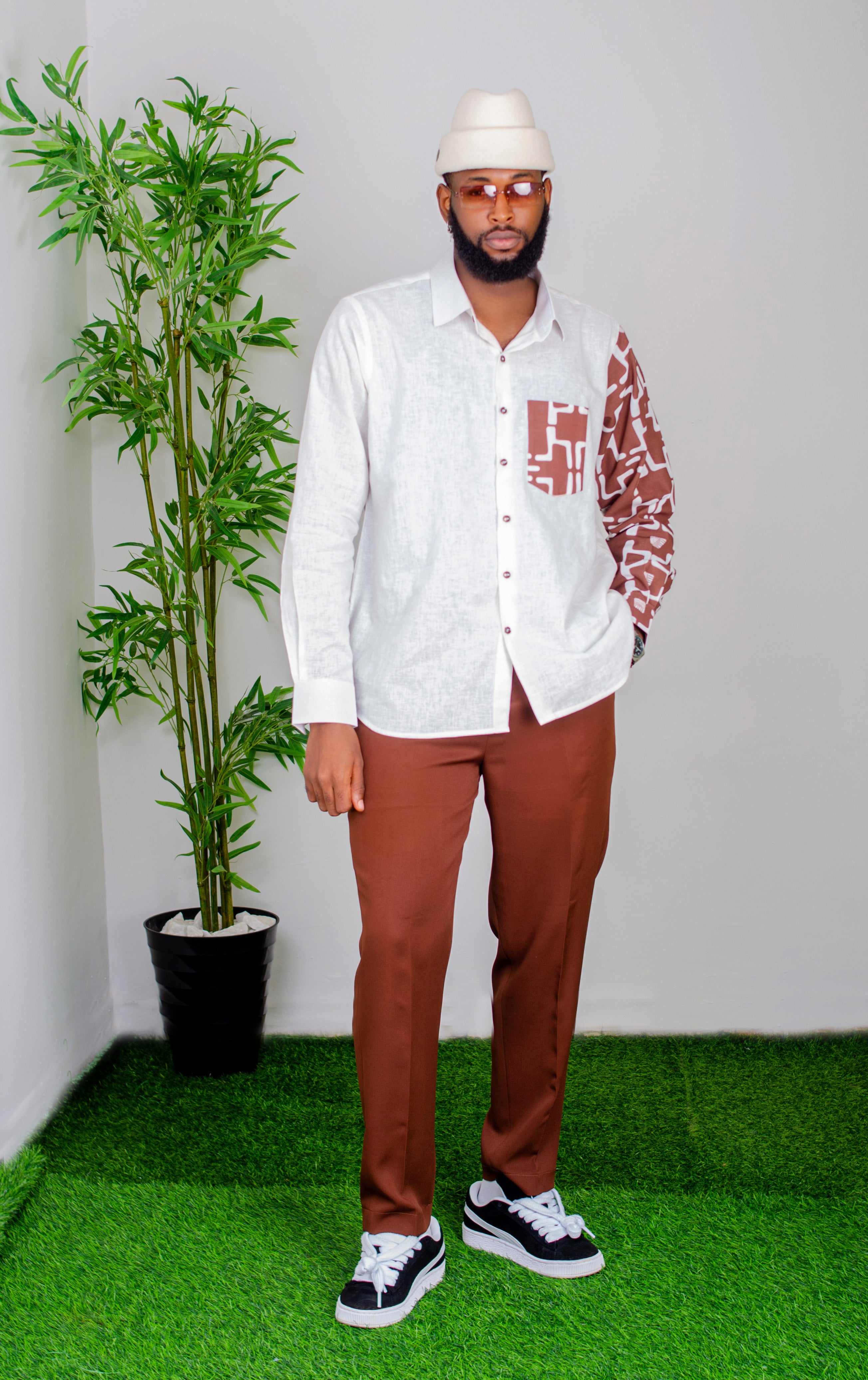 JADEN SHIRT - Tan & Tobe