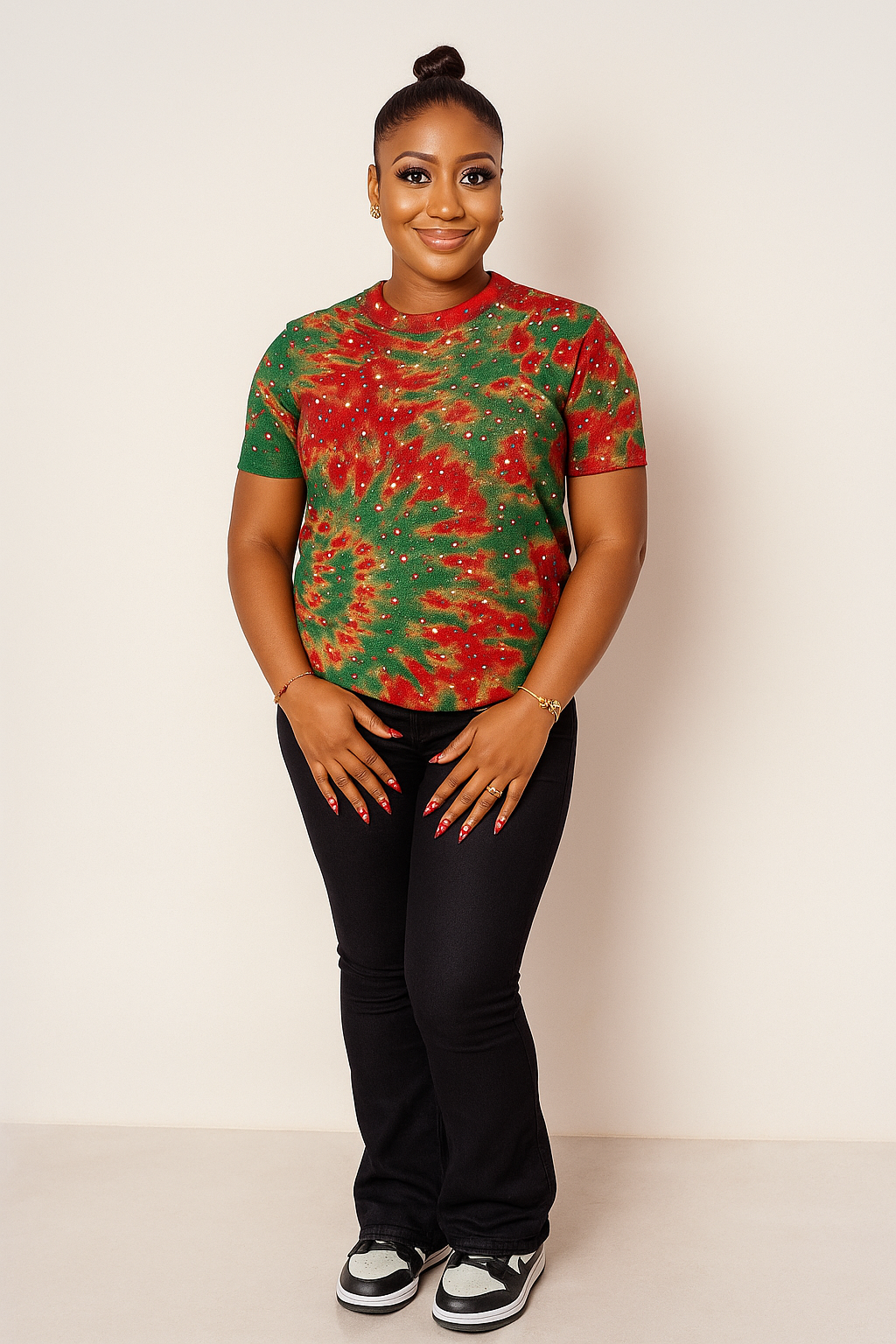 MODUPE ADIRE - TSHIRT - Tan & Tobe