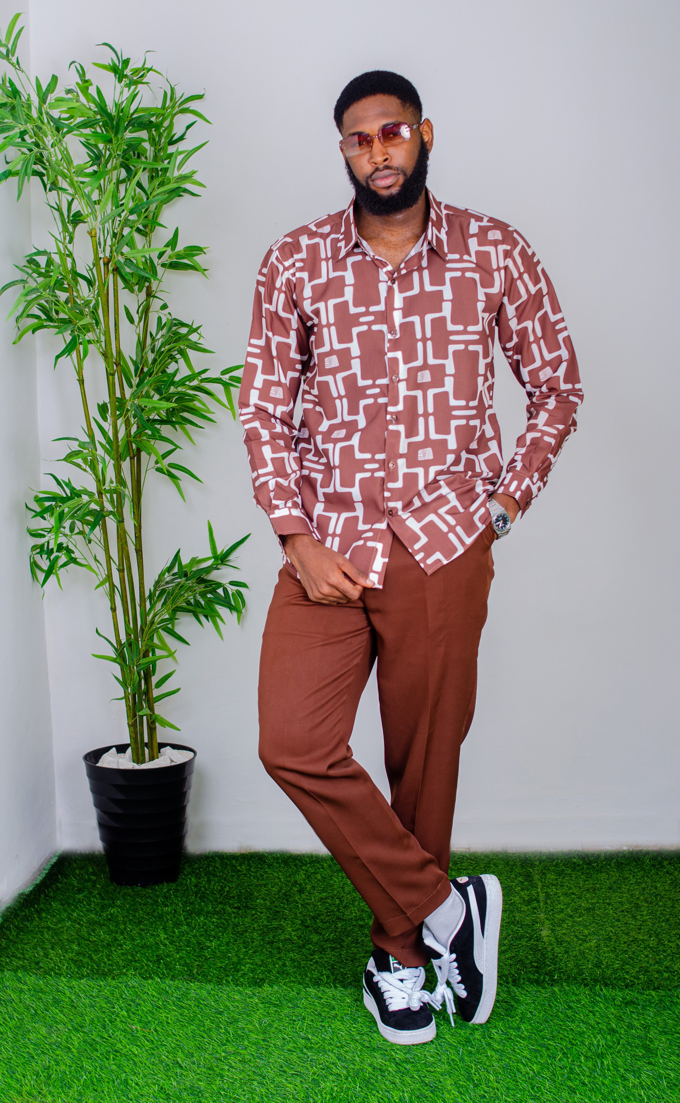 OBA SHIRT - Tan & Tobe