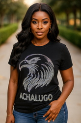 ACHALUGO RHINESTONE TSHIRT - Tan & Tobe